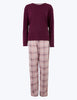 Cotton Checked Print Pyjama Set