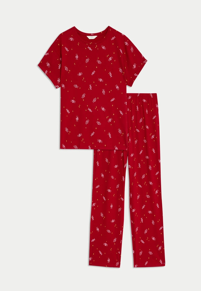 Pure Cotton Printed Pyjama Set