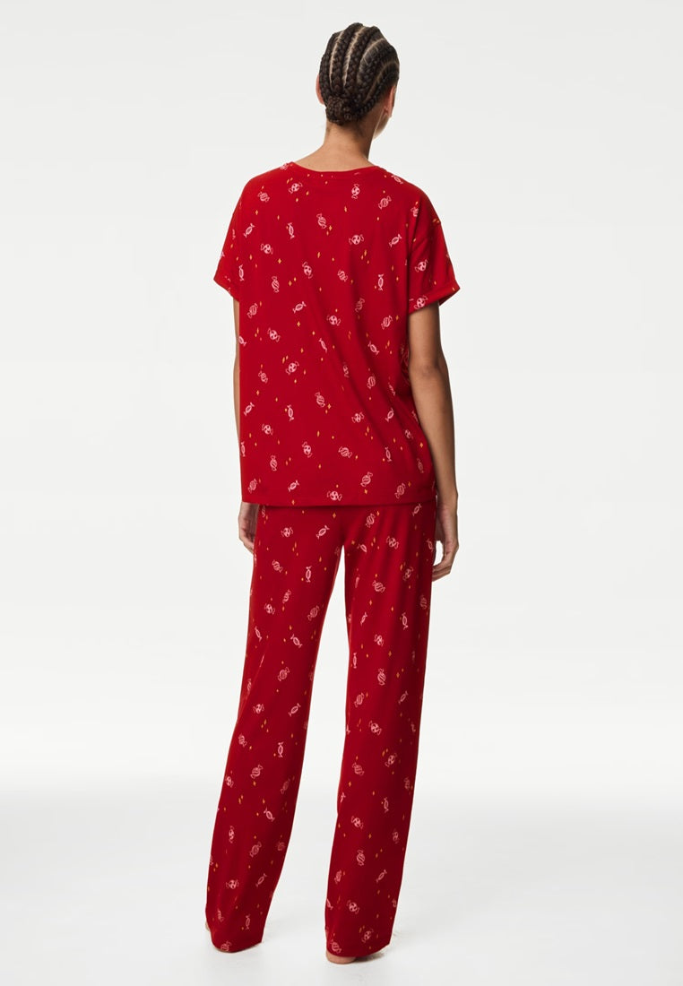 Pure Cotton Printed Pyjama Set