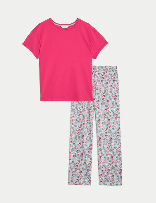 Pure Cotton Floral Print Pyjama Set Marks & Spencer Philippines
