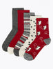 5 Pack Sumptuously Soft Penguin Ankle Socks