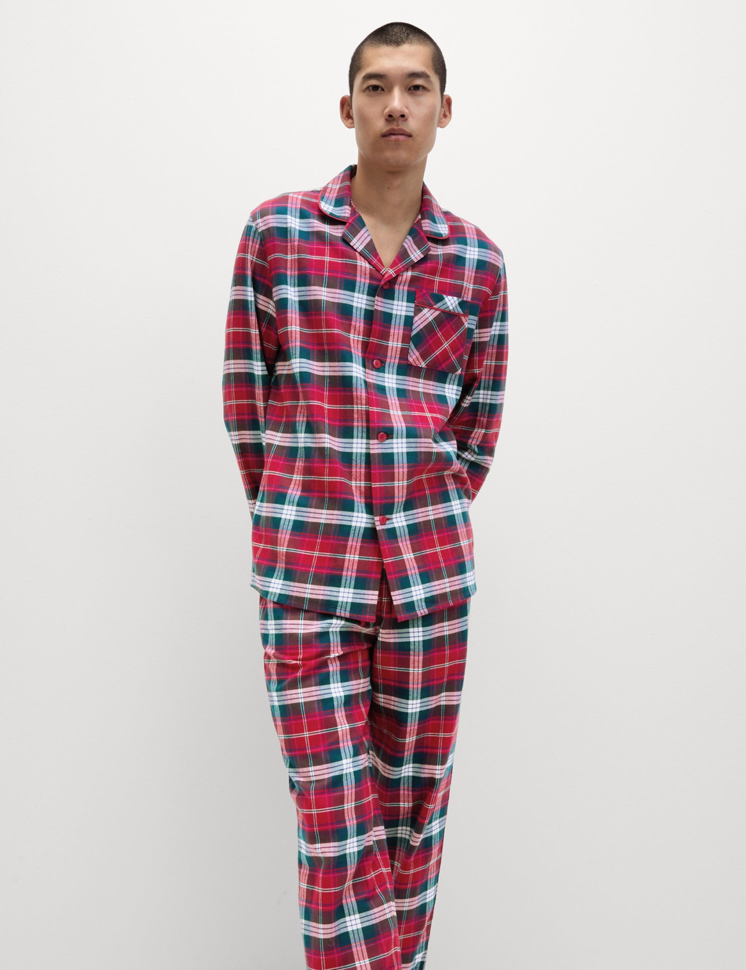 Men's Checked Family Christmas Pyjama Set