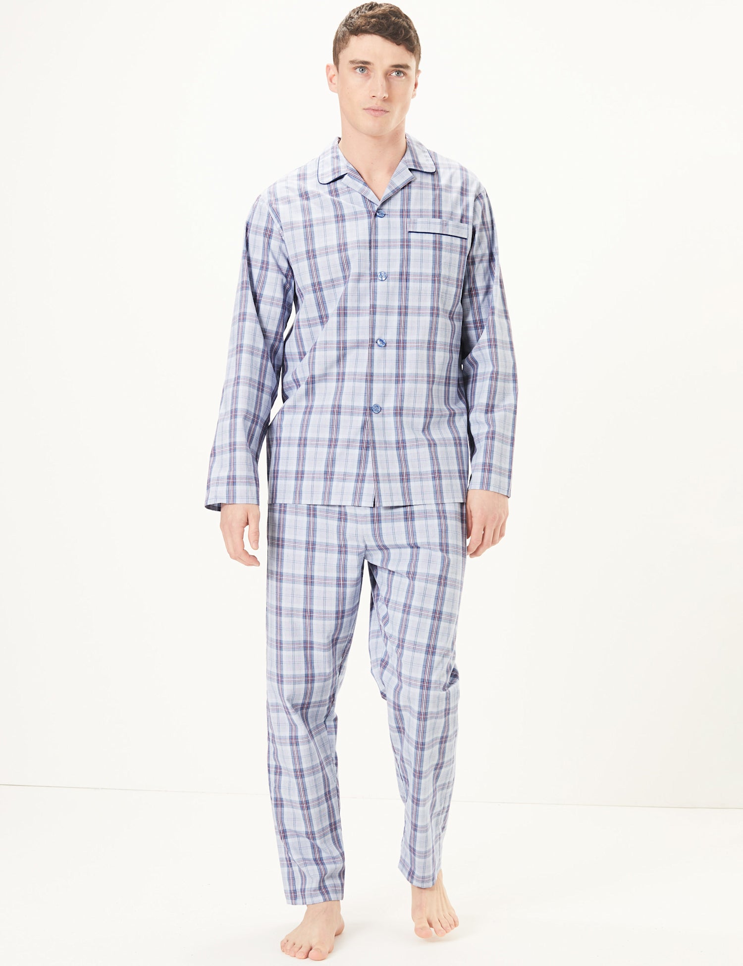 Pure Cotton Checked Pyjama Set
