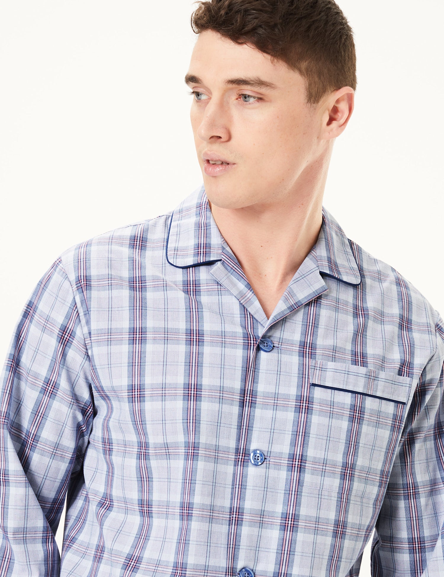 Pure Cotton Checked Pyjama Set