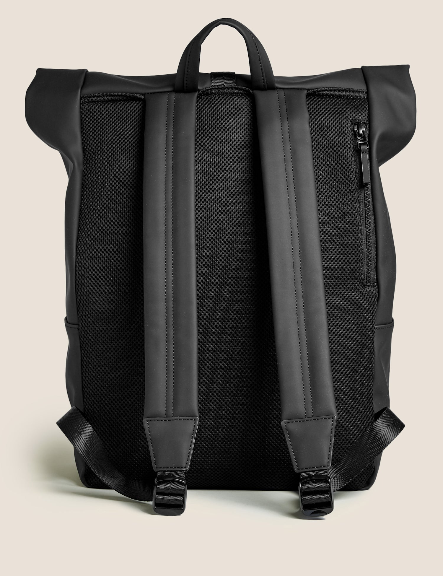 Rubberised Rolltop Backpack