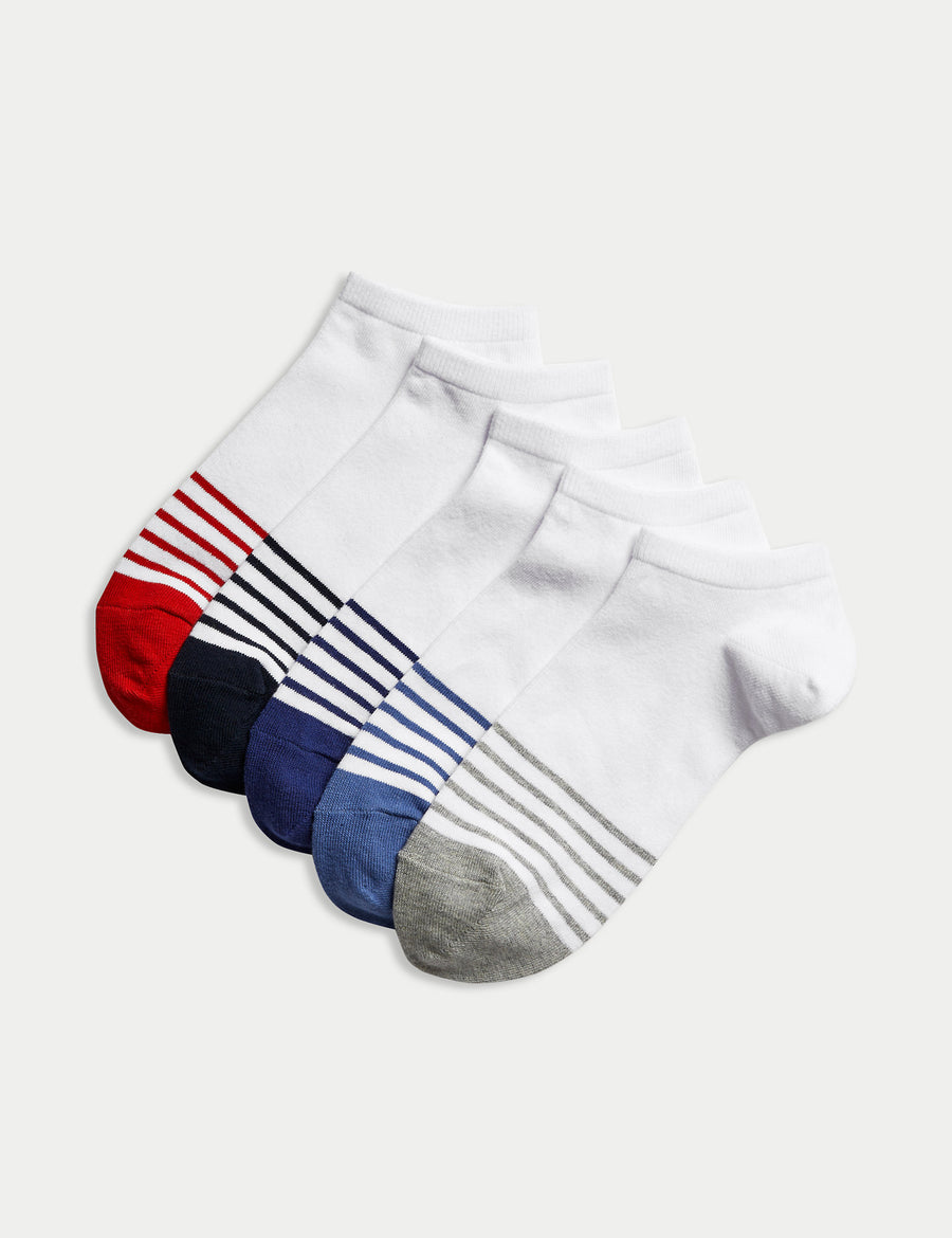 5pk Cool & Fresh™ Striped Trainer Liners™