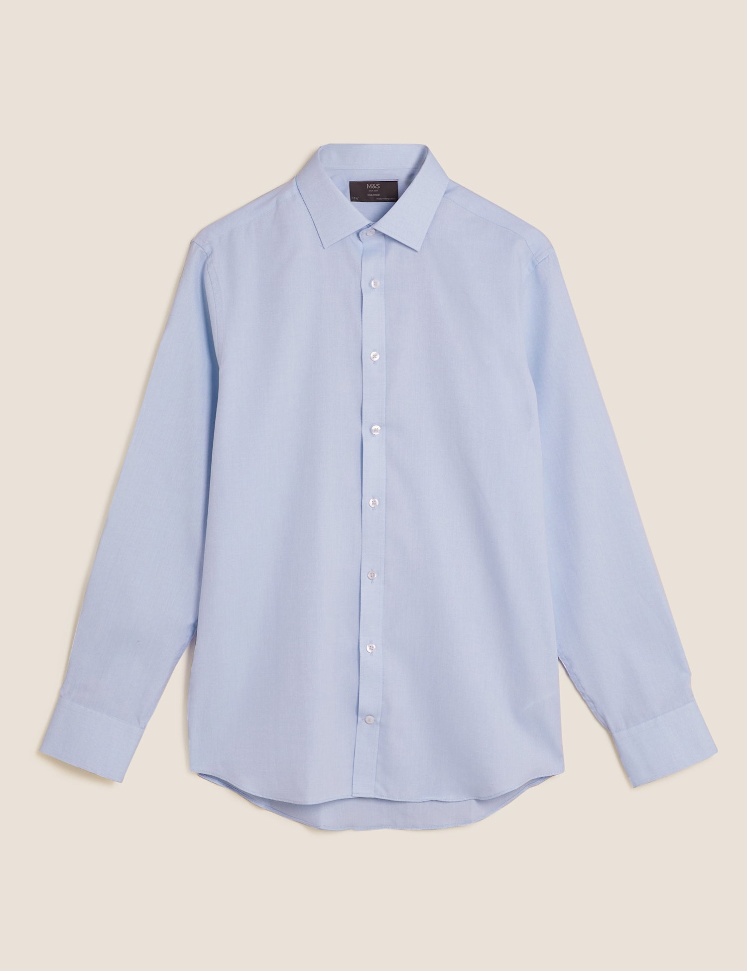 Tailored Fit Easy Iron Textured Shirt