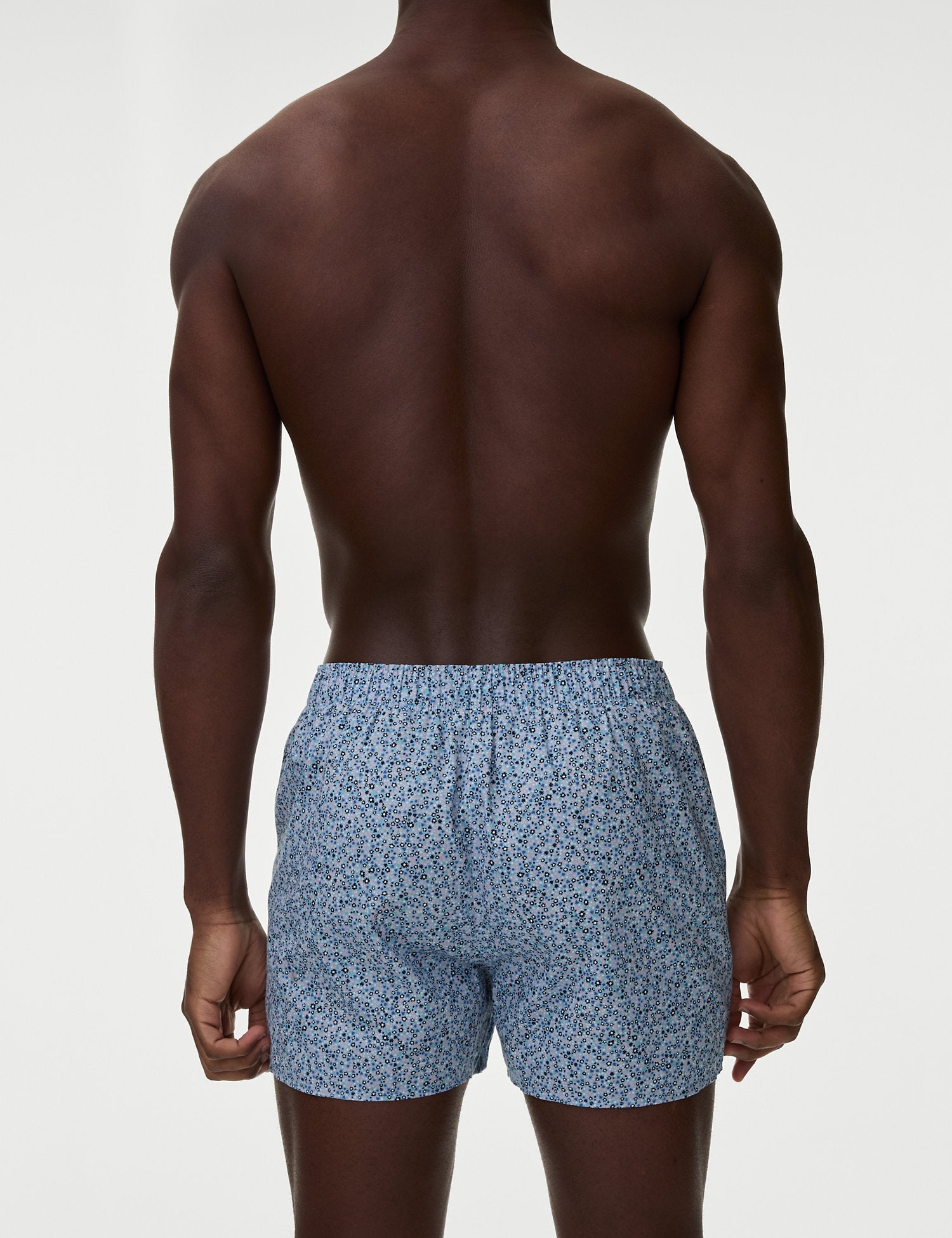 5pk Pure Cotton StayNew™ Floral Woven Boxers