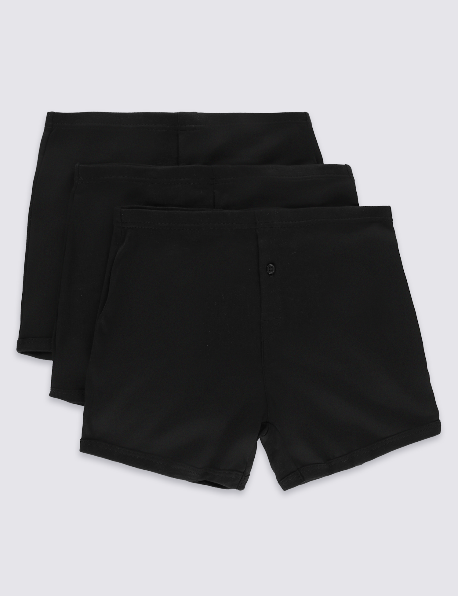 3 Pack Pure Cotton Trunks with StayNEW™