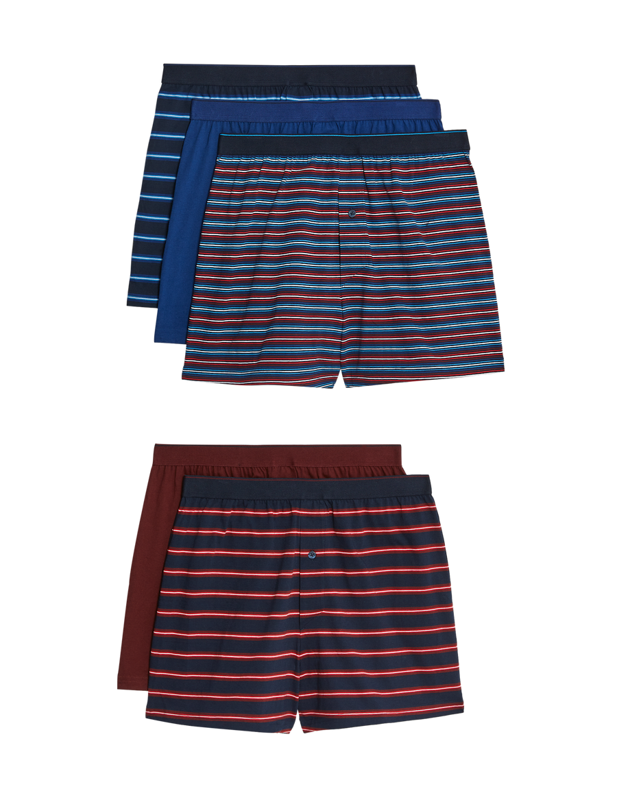 5pk Pure Cotton Cool & Fresh™ Jersey Boxers