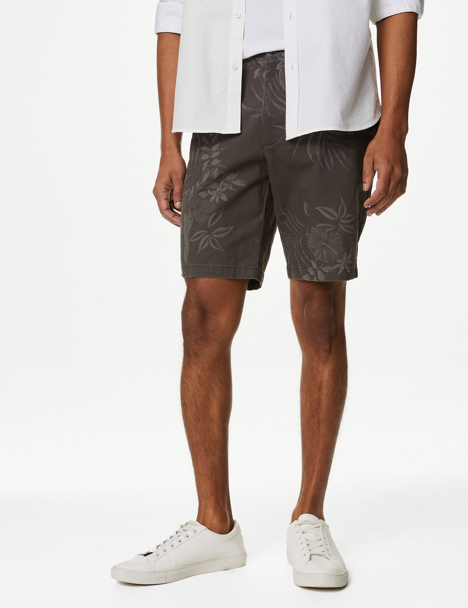 Floral Stretch Chino Shorts