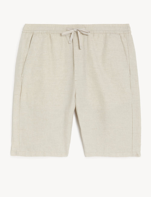 Thingimijigs Ladies Casual Linen Shorts With Pockets