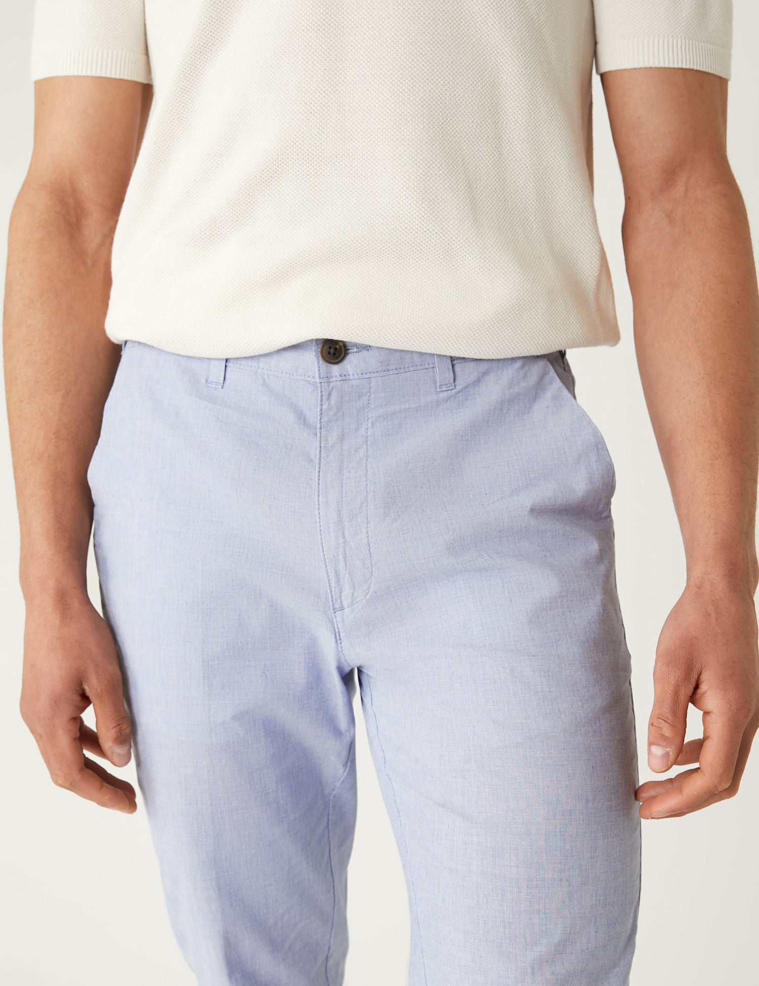 Slim Fit Textured Stretch Chinos