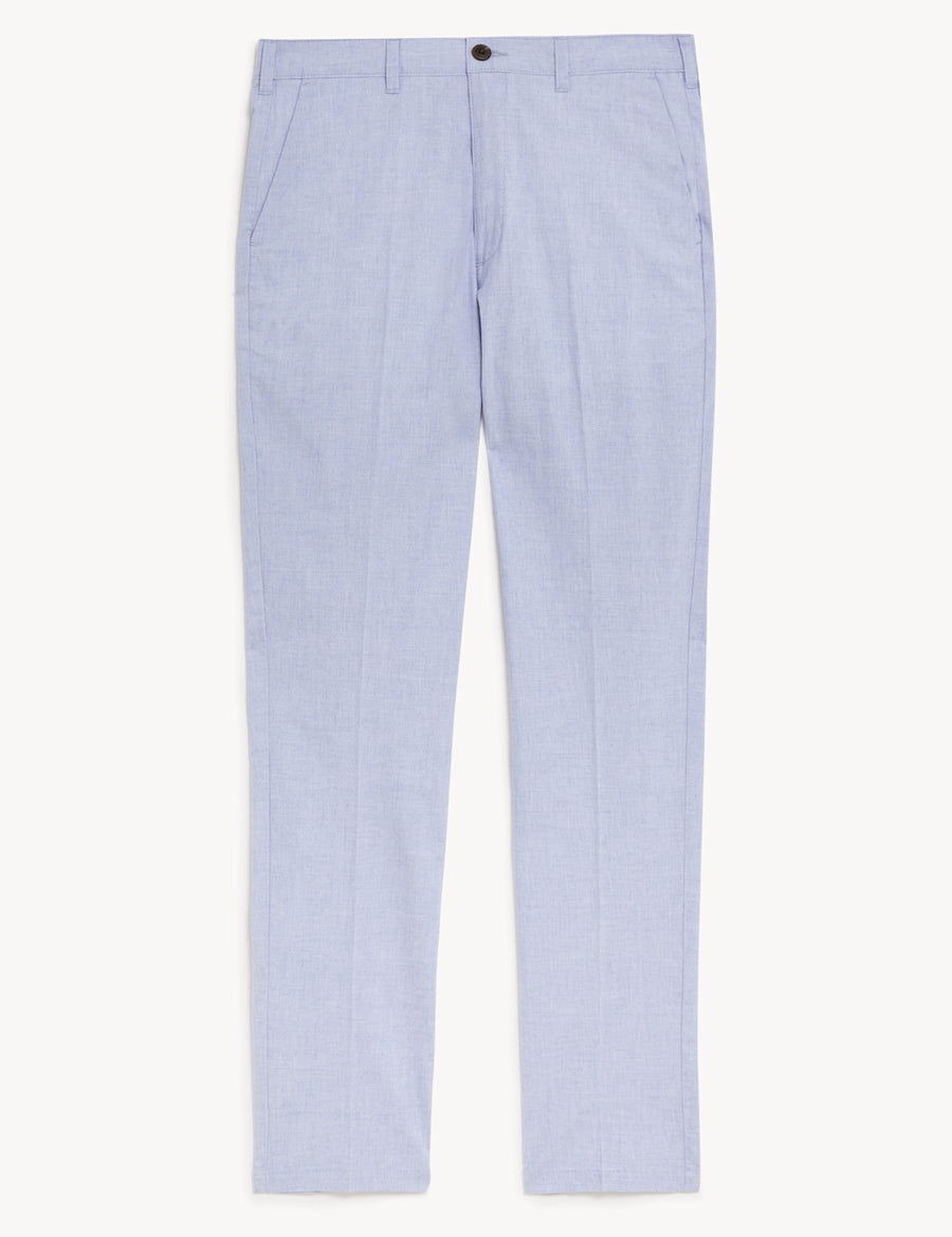 Slim Fit Textured Stretch Chinos