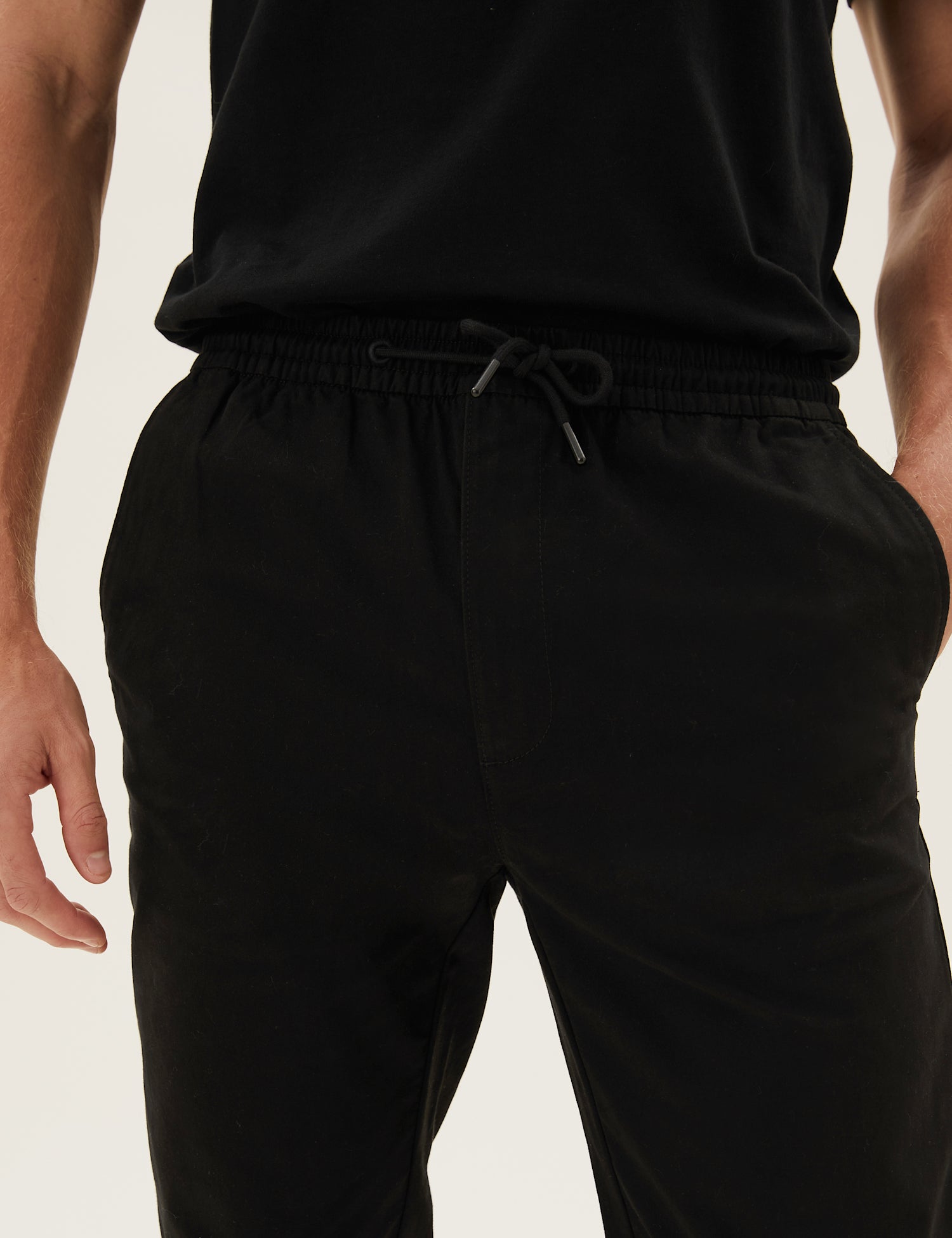 Organic Cotton Cuffed Stretch Trousers