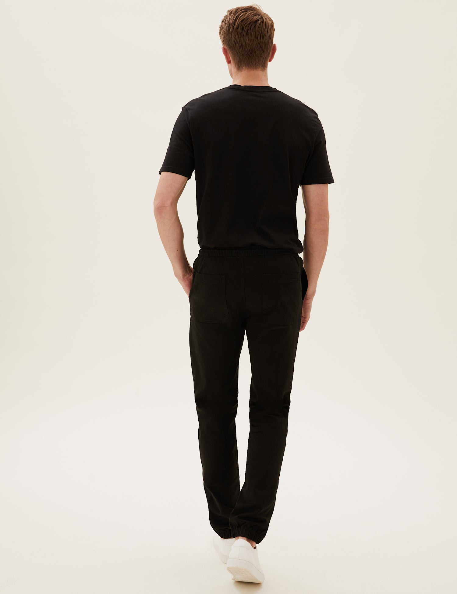 Organic Cotton Cuffed Stretch Trousers