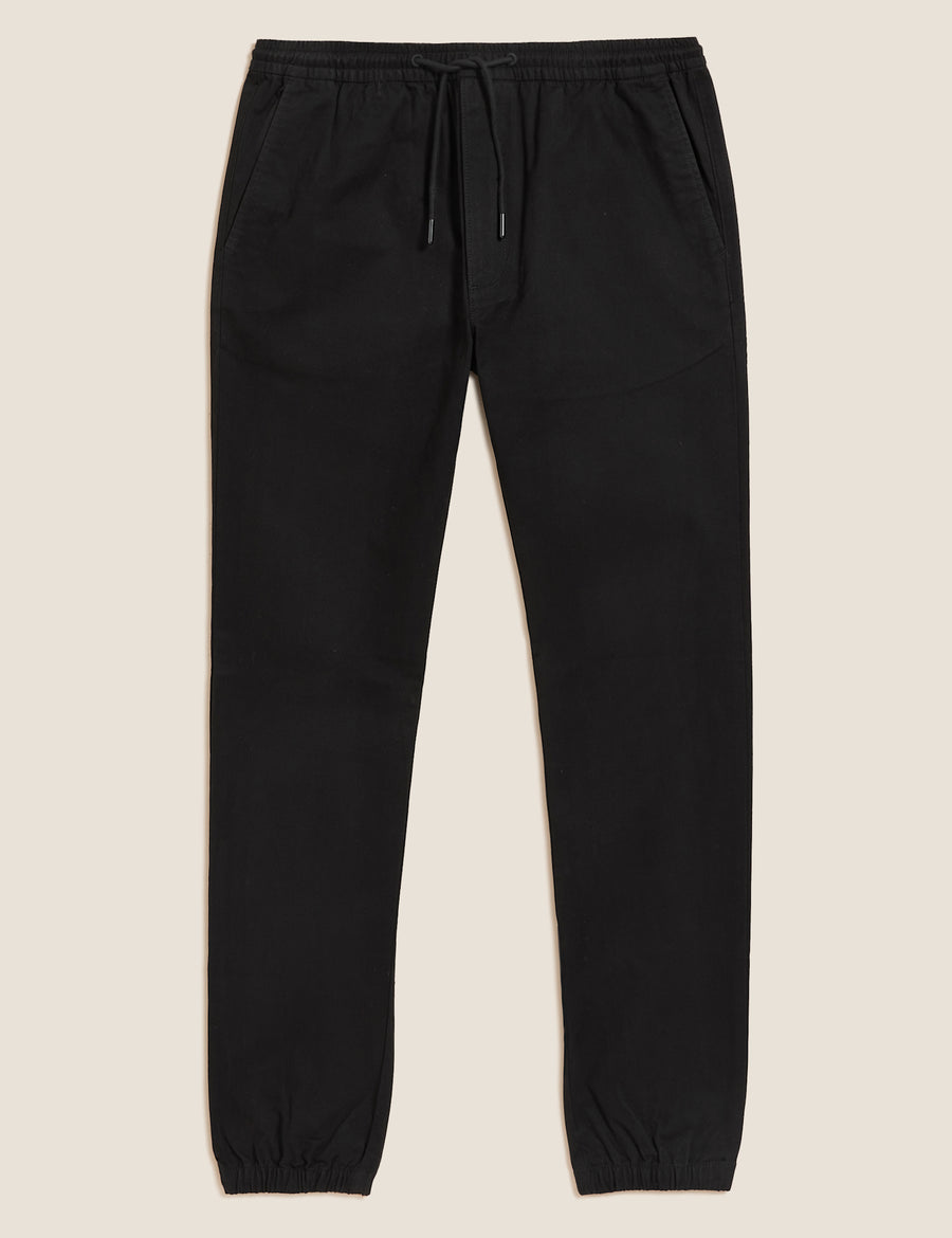 Organic Cotton Cuffed Stretch Trousers