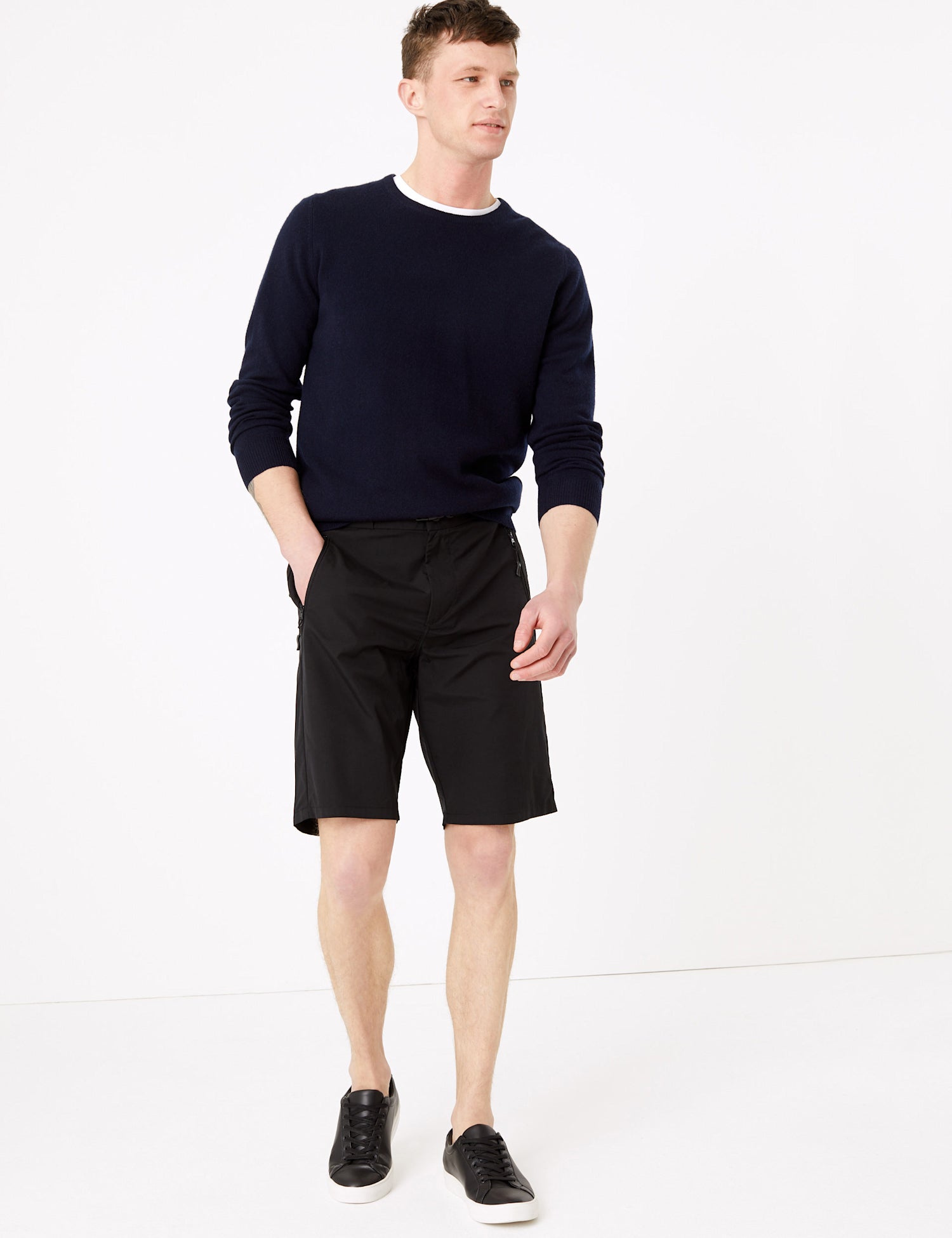 Belted Utility Shorts