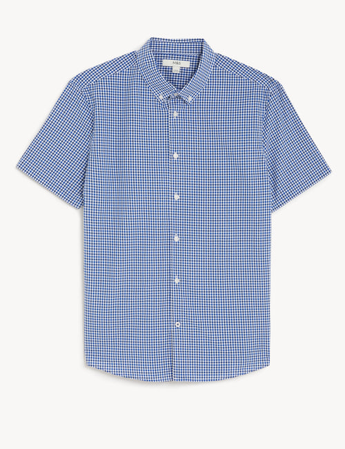 Pure Cotton Gingham Shirt Marks & Spencer Philippines