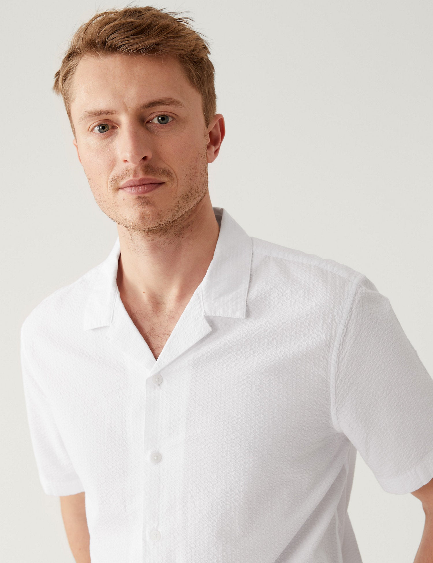 Pure Cotton Revere Shirt