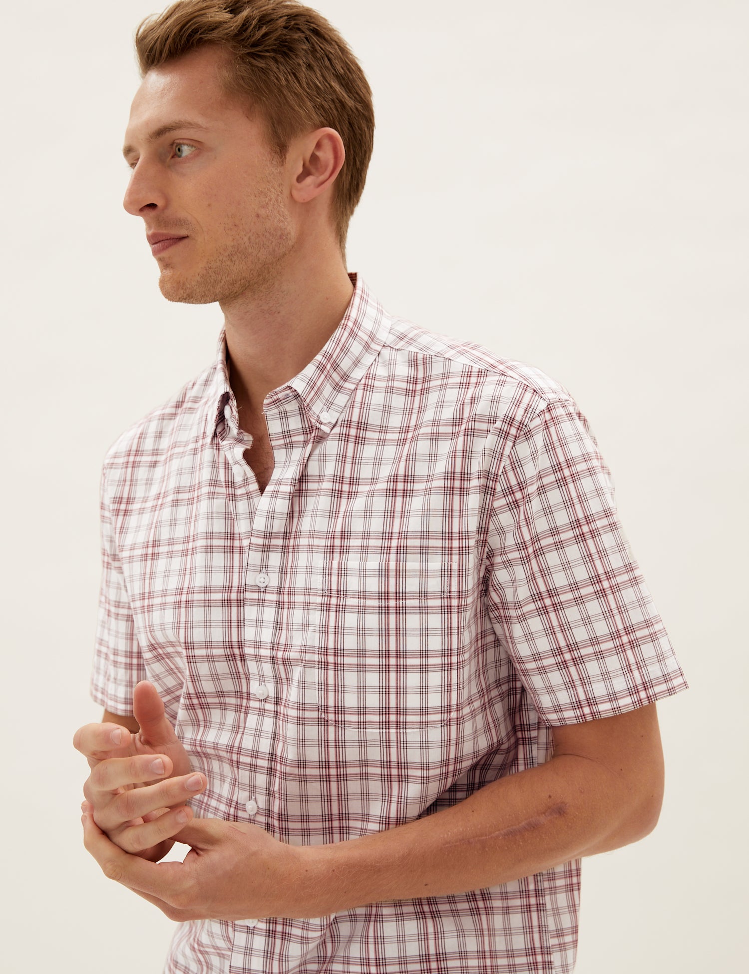 Pure Cotton Check Shirt