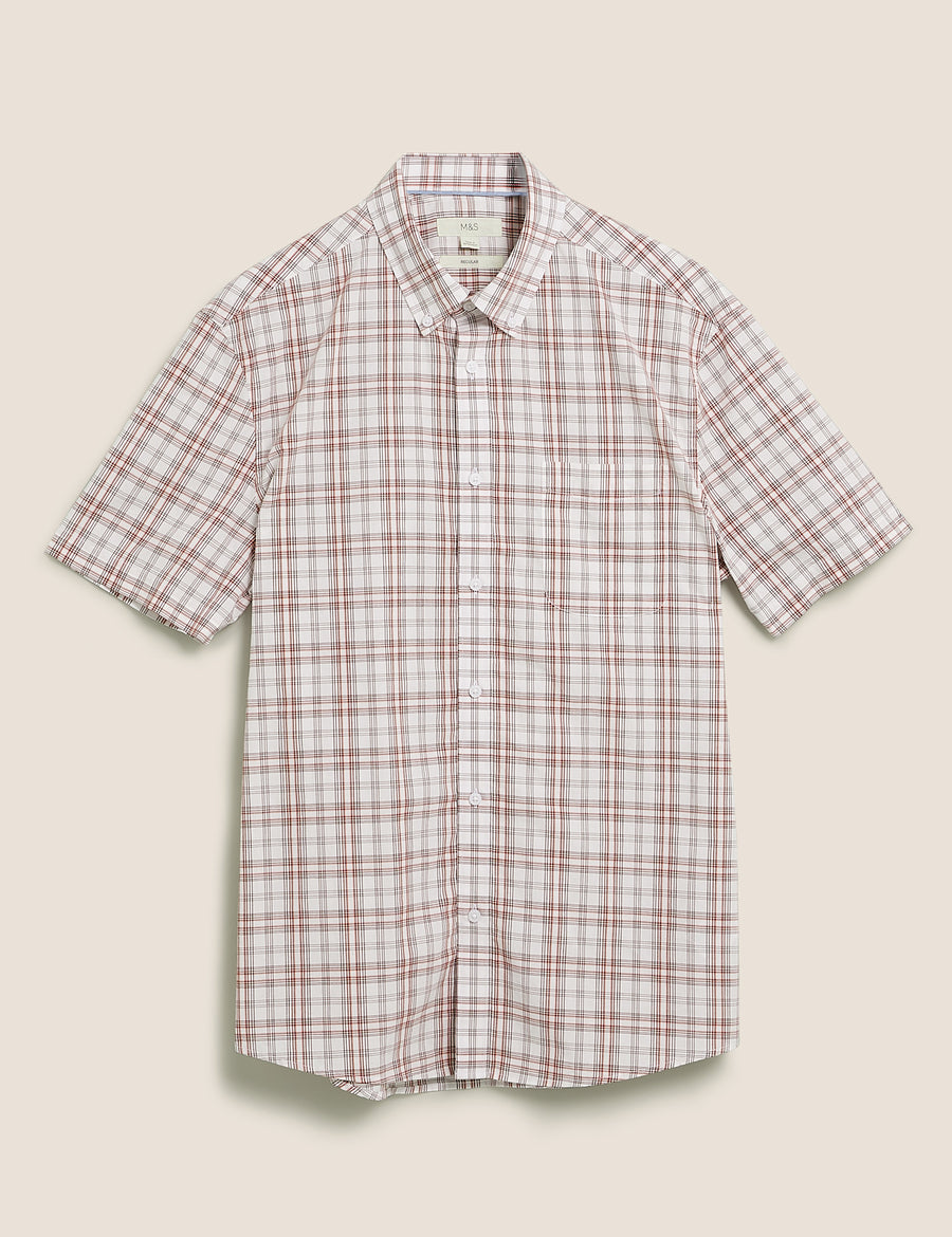 Pure Cotton Check Shirt