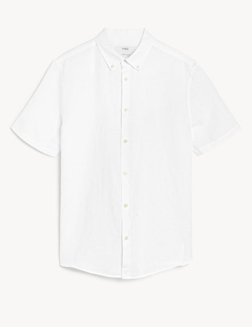 Easy Iron Linen Rich Shirt Marks & Spencer Philippines
