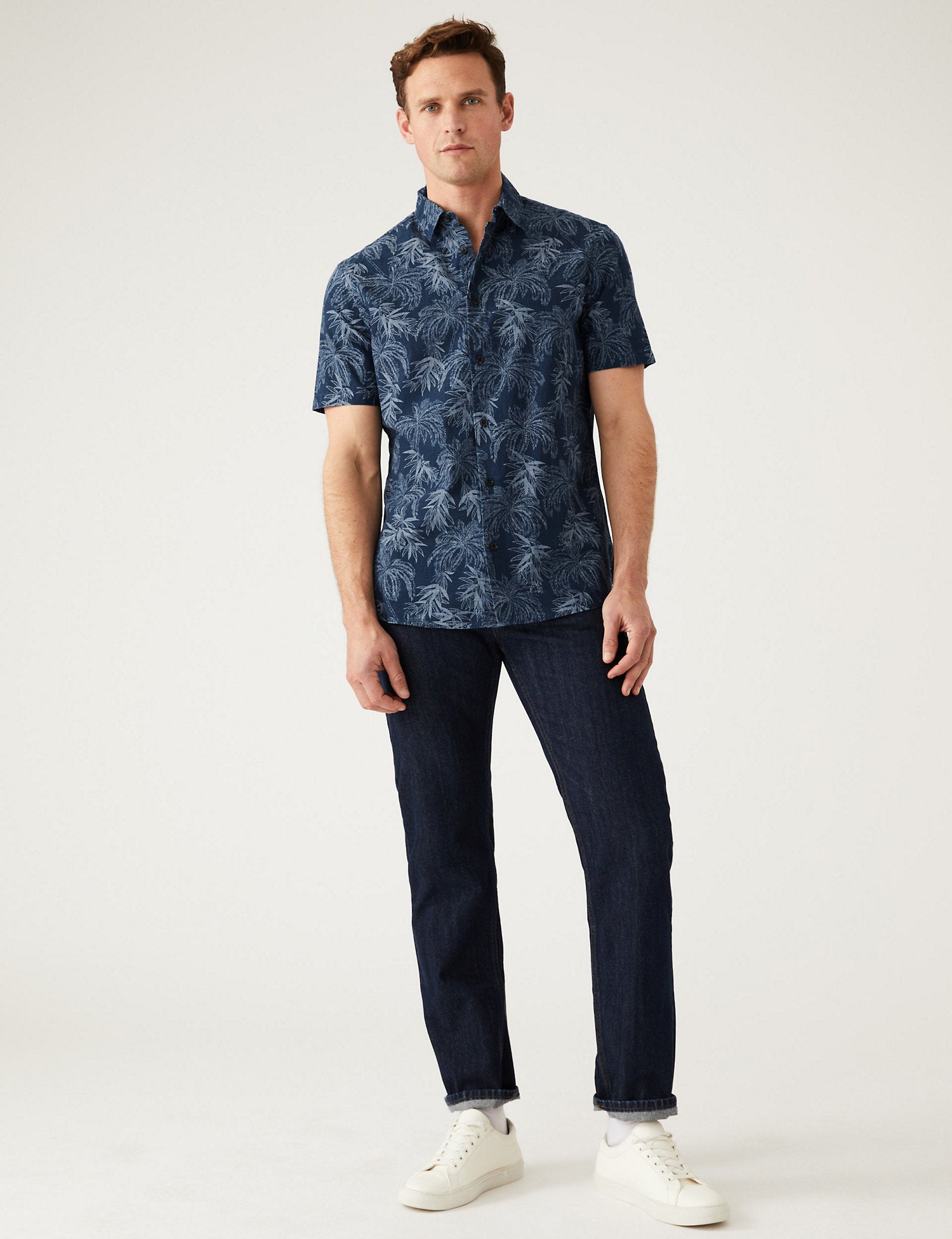 Pure Cotton Hawaiian Cuban Collar Shirt