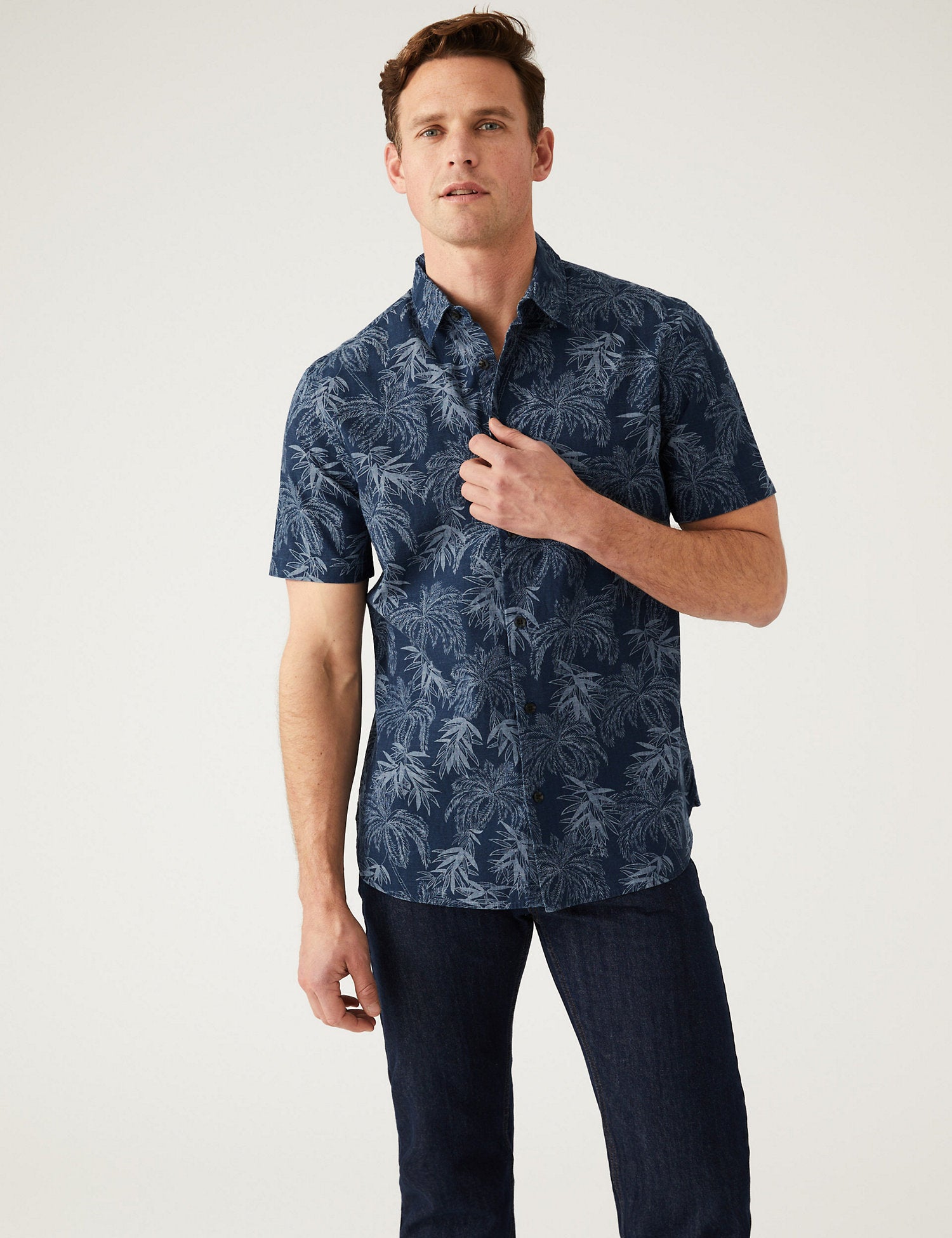 Pure Cotton Hawaiian Cuban Collar Shirt