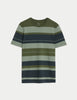 Pure Cotton Double Knit Striped T-Shirt