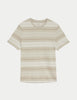 Pure Cotton Double Knit Striped T-Shirt