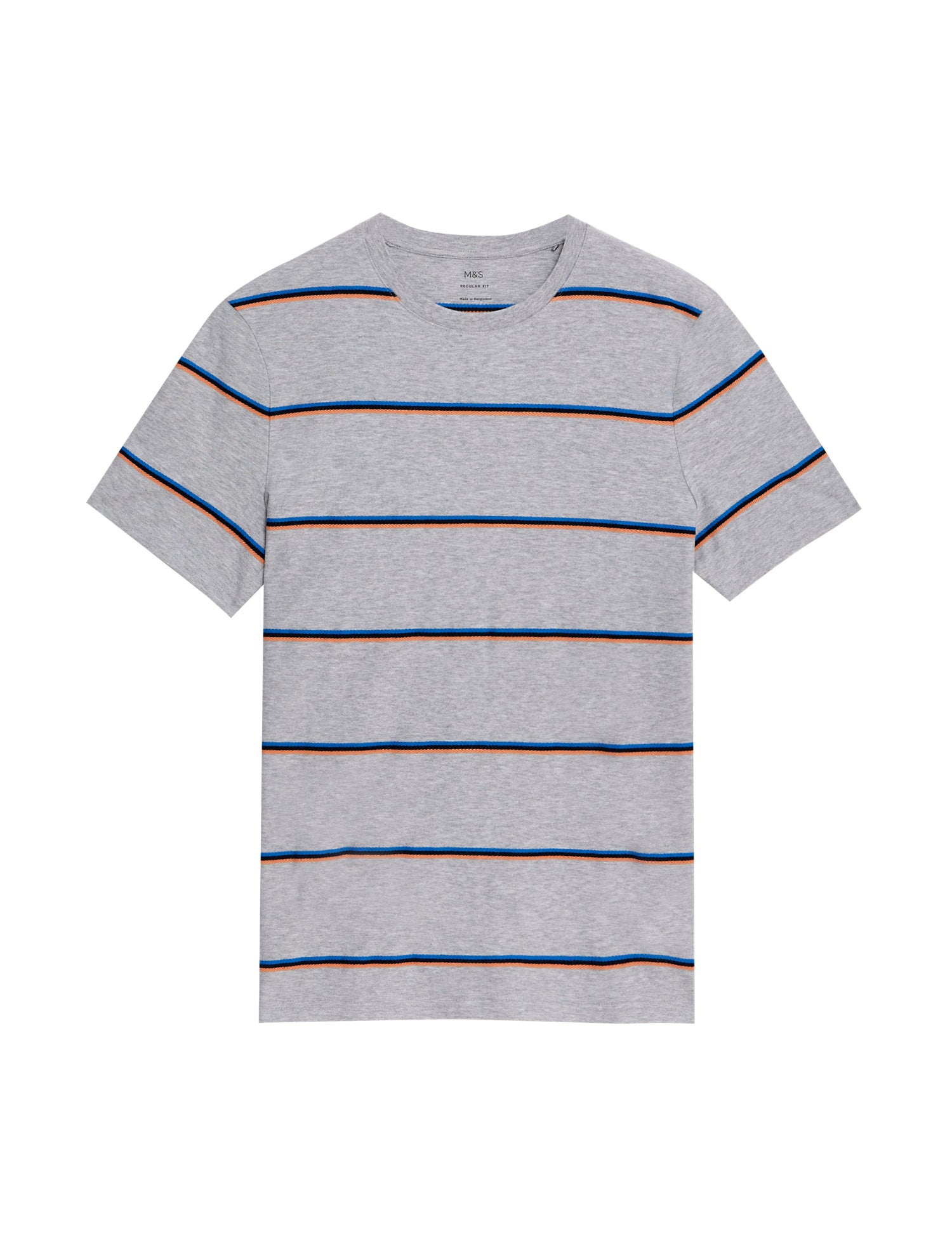 Pure Cotton Textured Striped T-Shirt