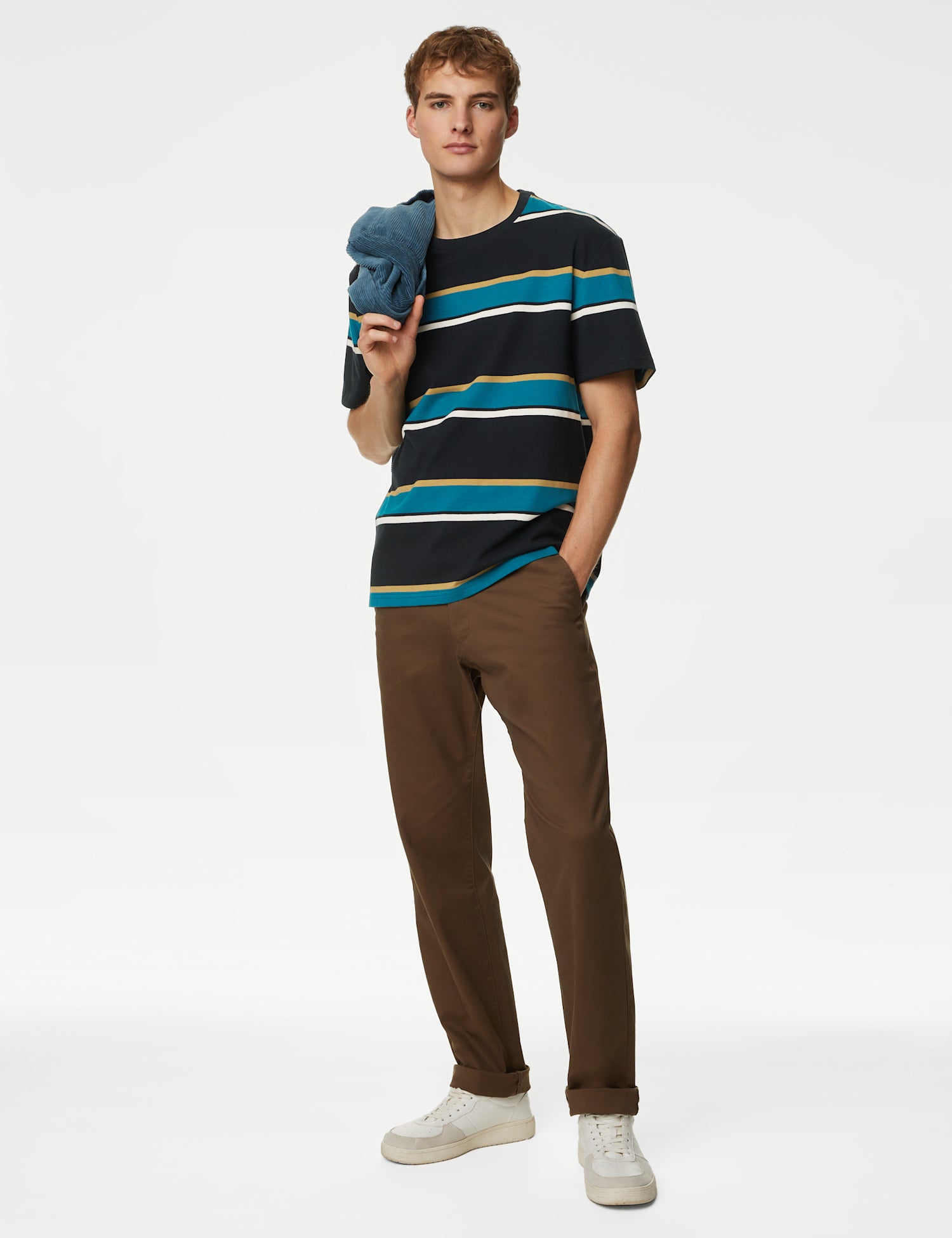 Pure Cotton Striped T-Shirt