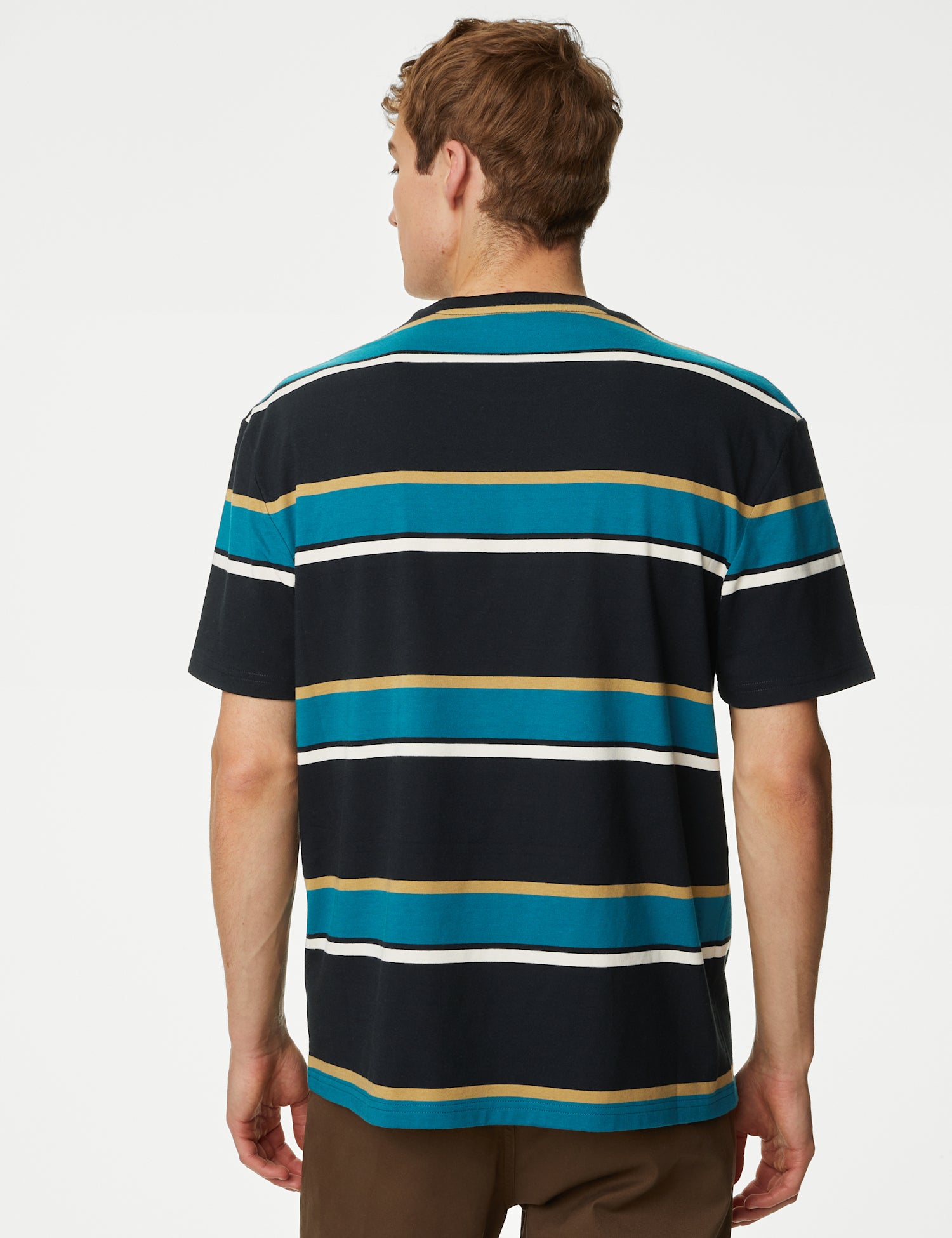Pure Cotton Striped T-Shirt