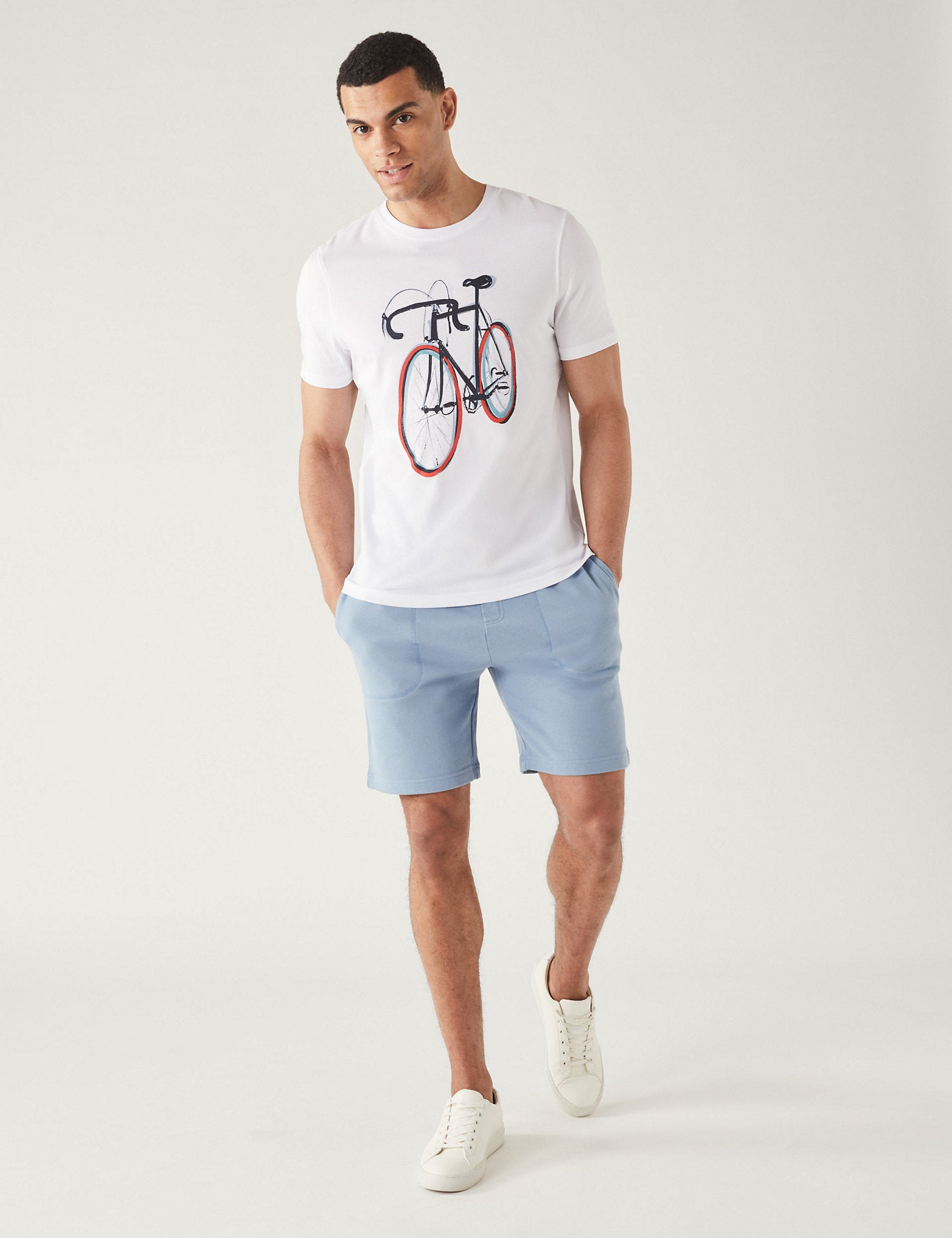 Pure Cotton Bike Graphic T-Shirt