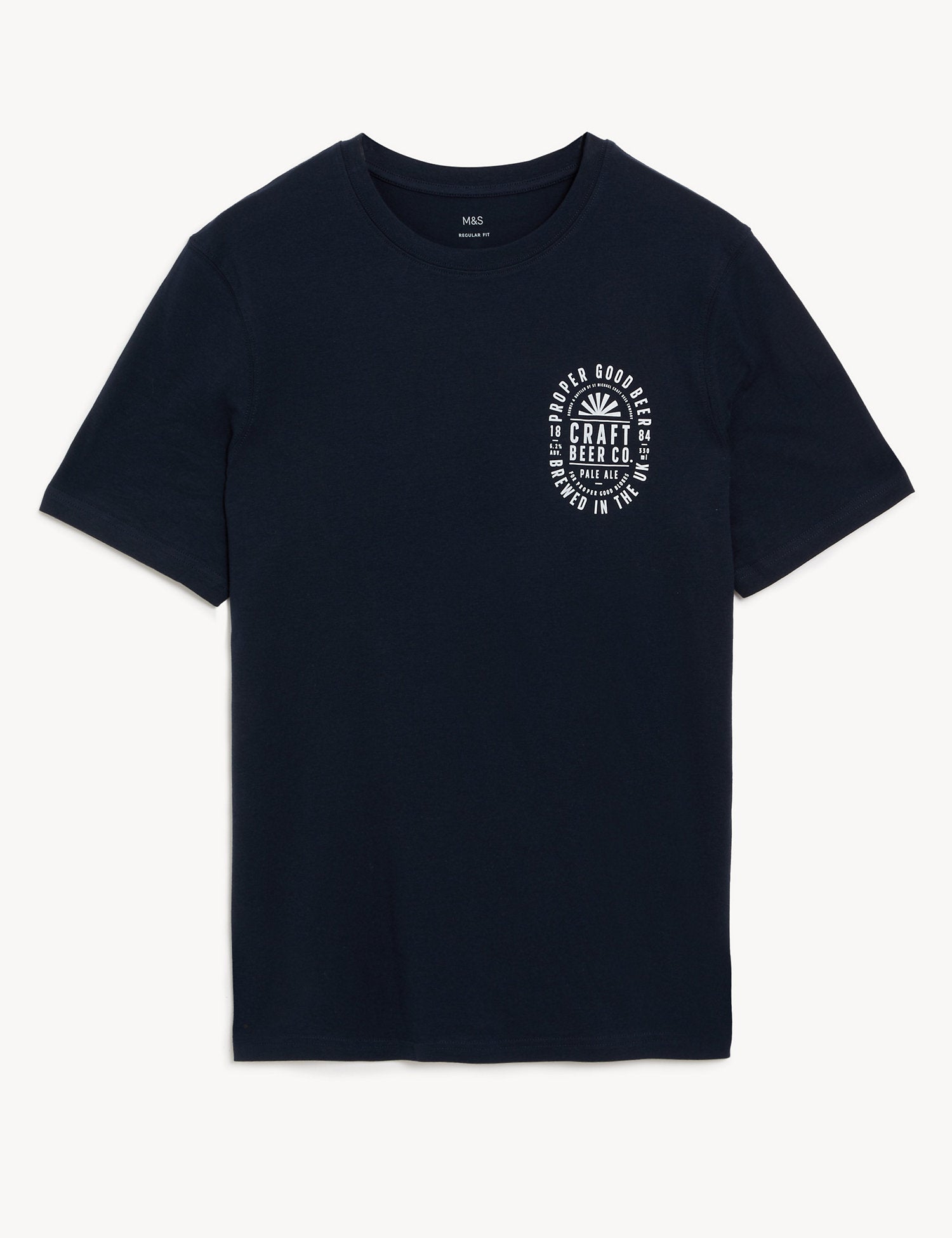 Pure Cotton Brewery Graphic T-Shirt