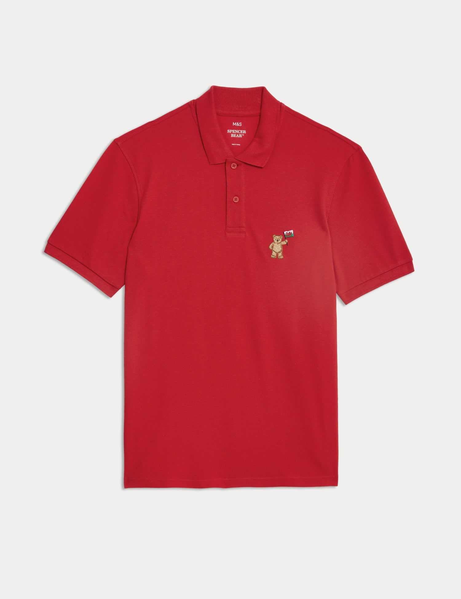 Pure Cotton Spencer Bear™ England Polo Shirt