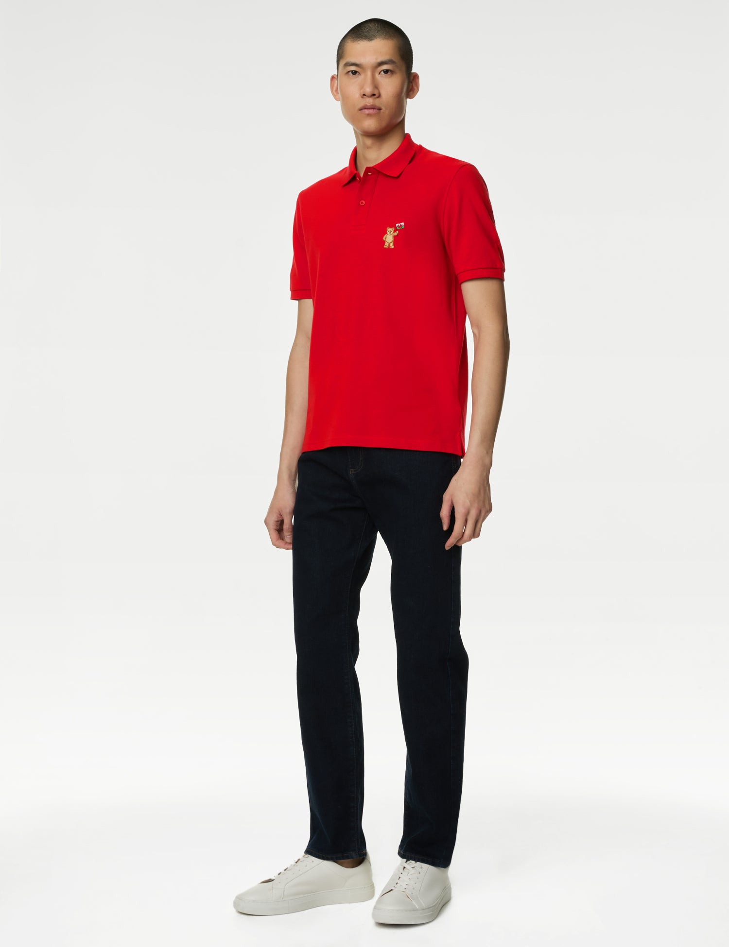 Pure Cotton Spencer Bear™ Wales Polo Shirt