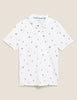 Pure Cotton Hawaiian Print Polo Shirt