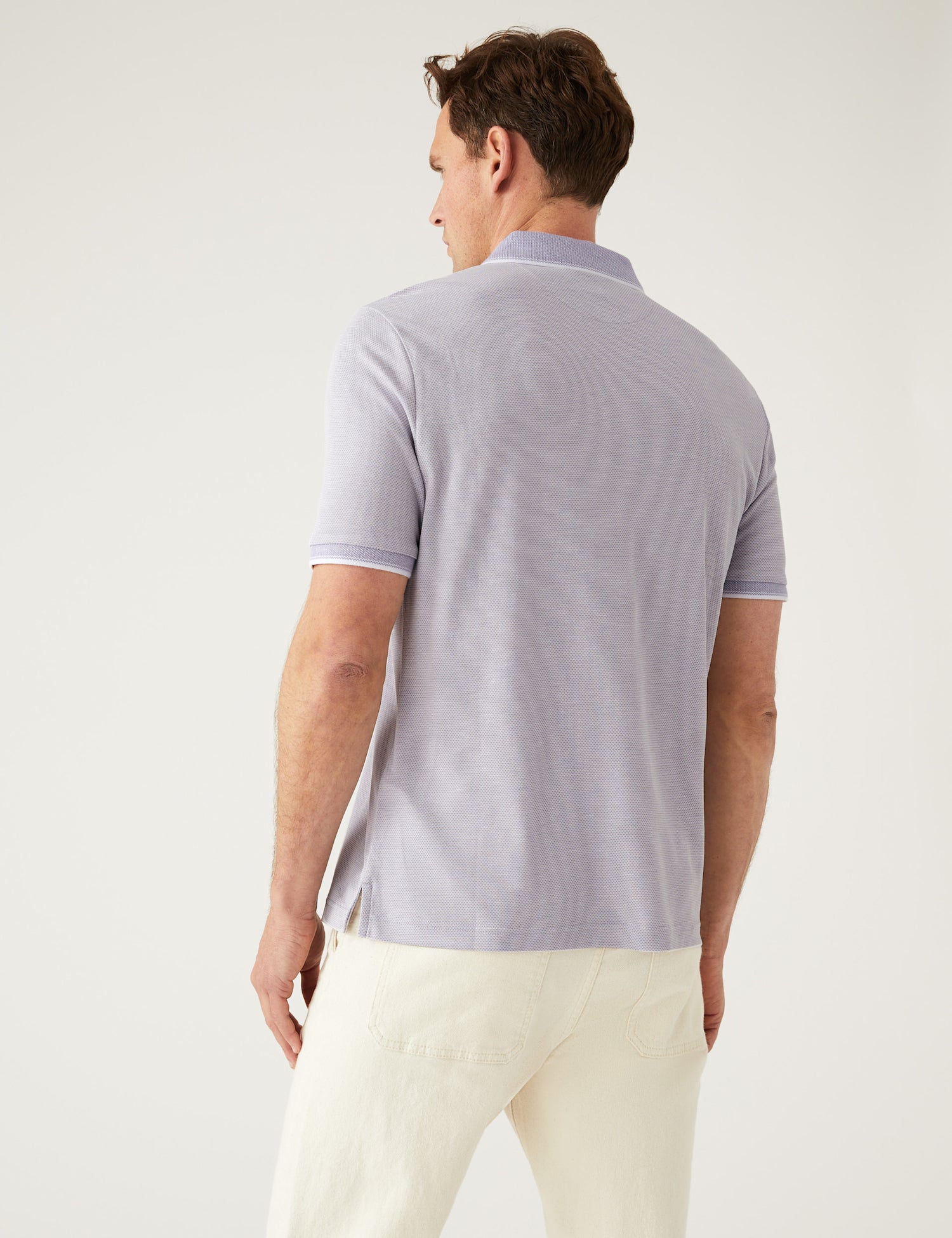 Modal Rich Tipped Collar Polo Shirt