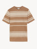 Pure Cotton Striped Textured T-Shirt
