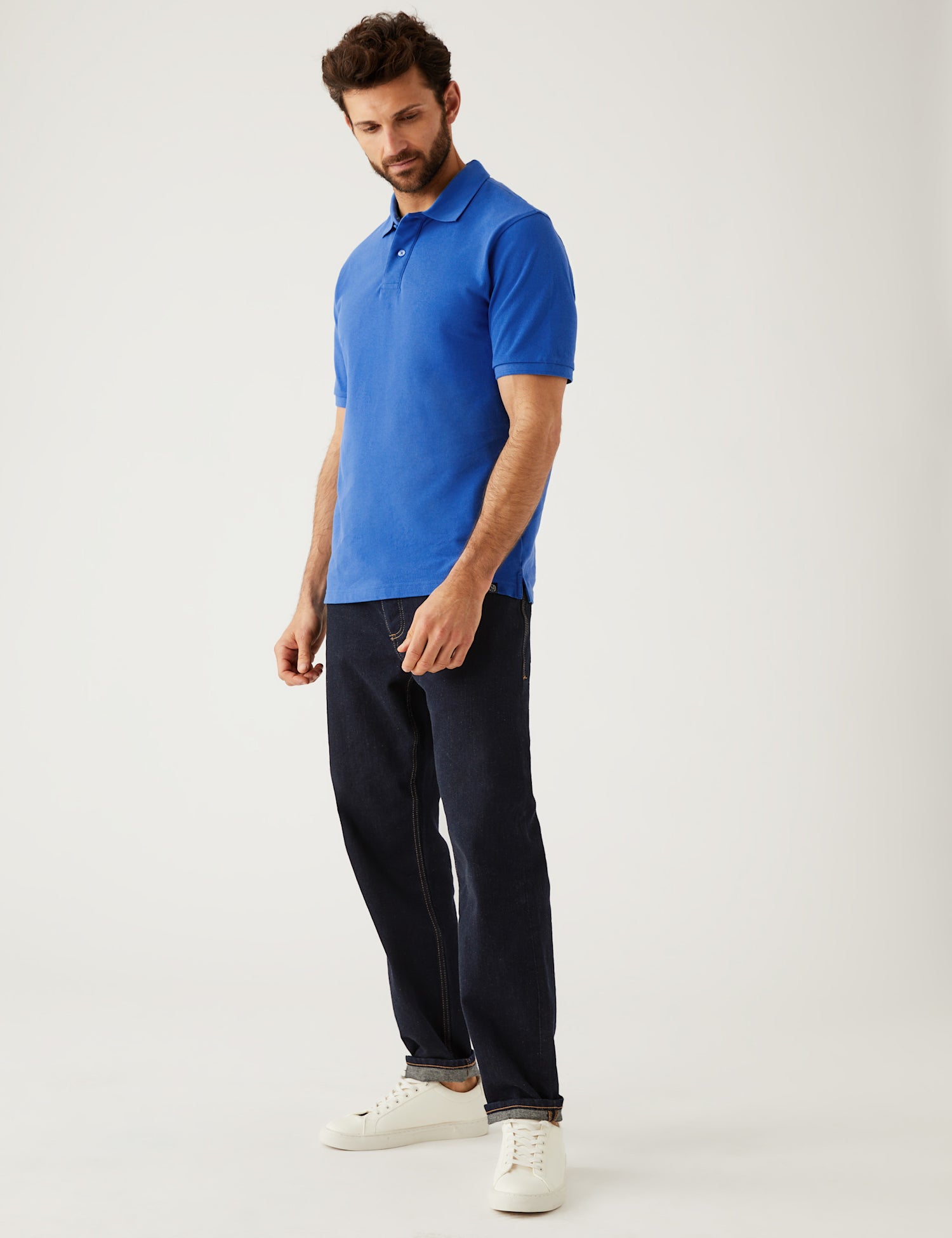 Pure Cotton Pique Polo Shirt