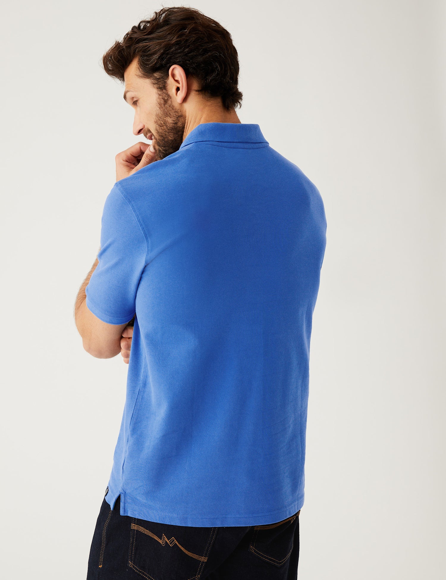 Pure Cotton Pique Polo Shirt