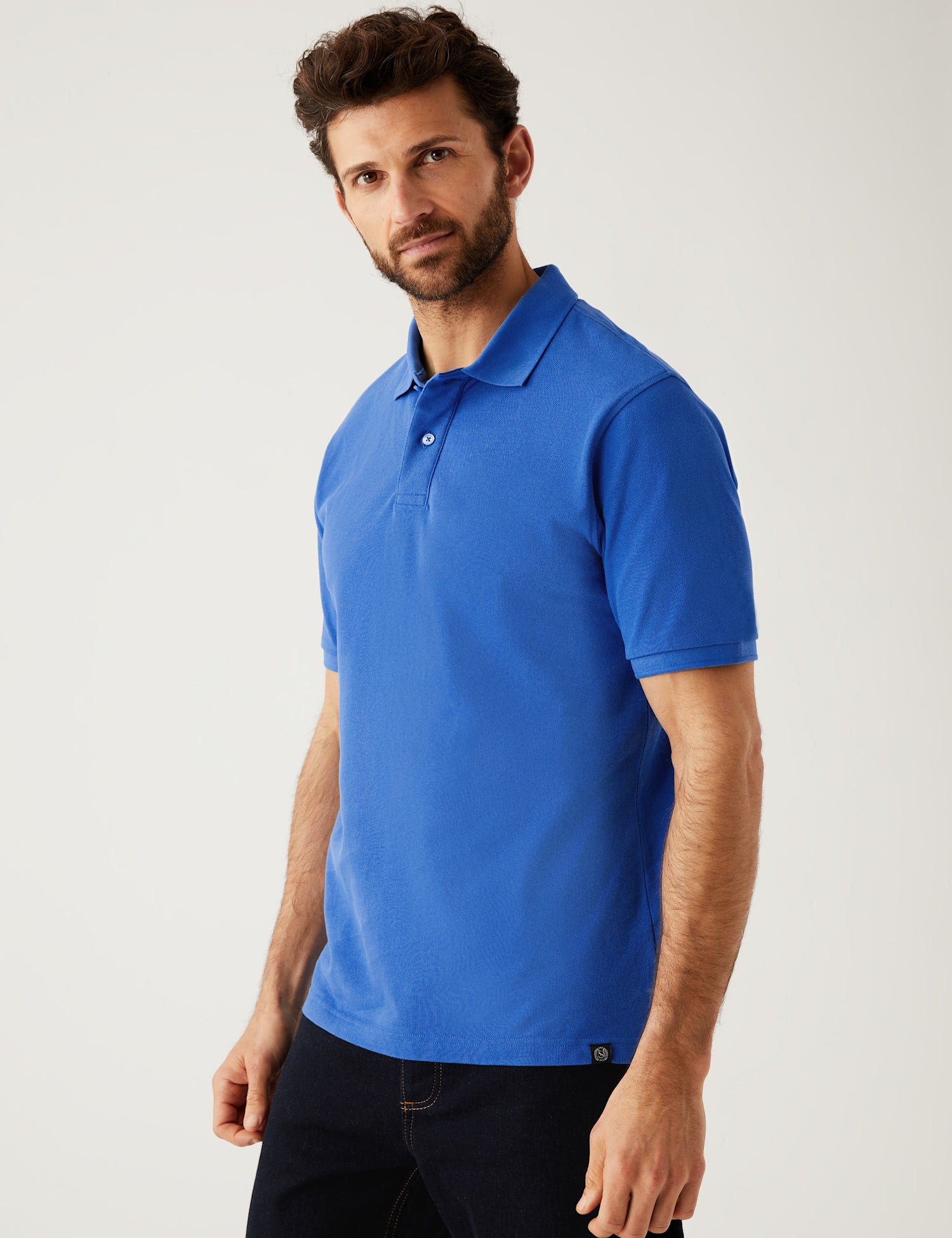 Pure Cotton Pique Polo Shirt