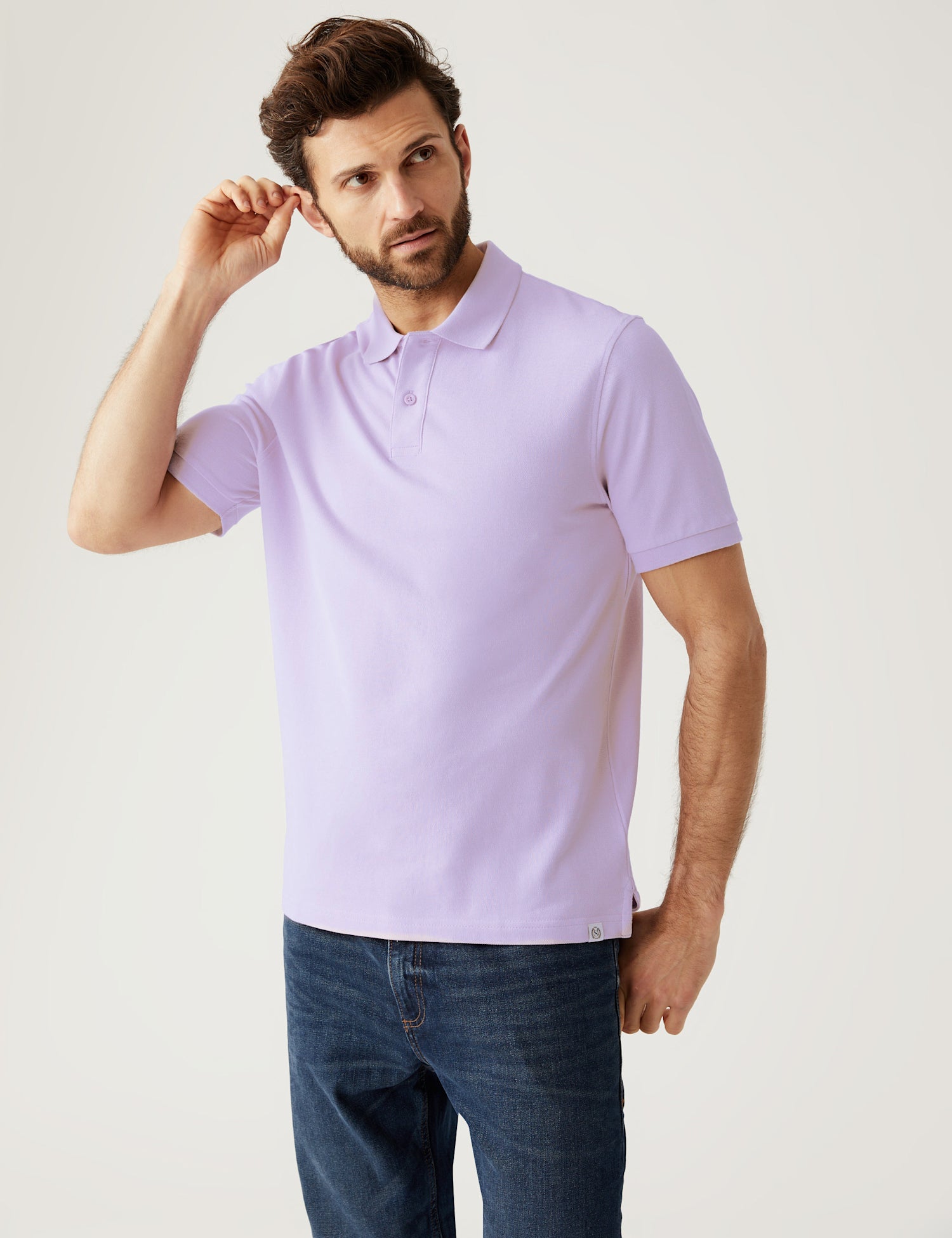 Pure Cotton Pique Polo Shirt