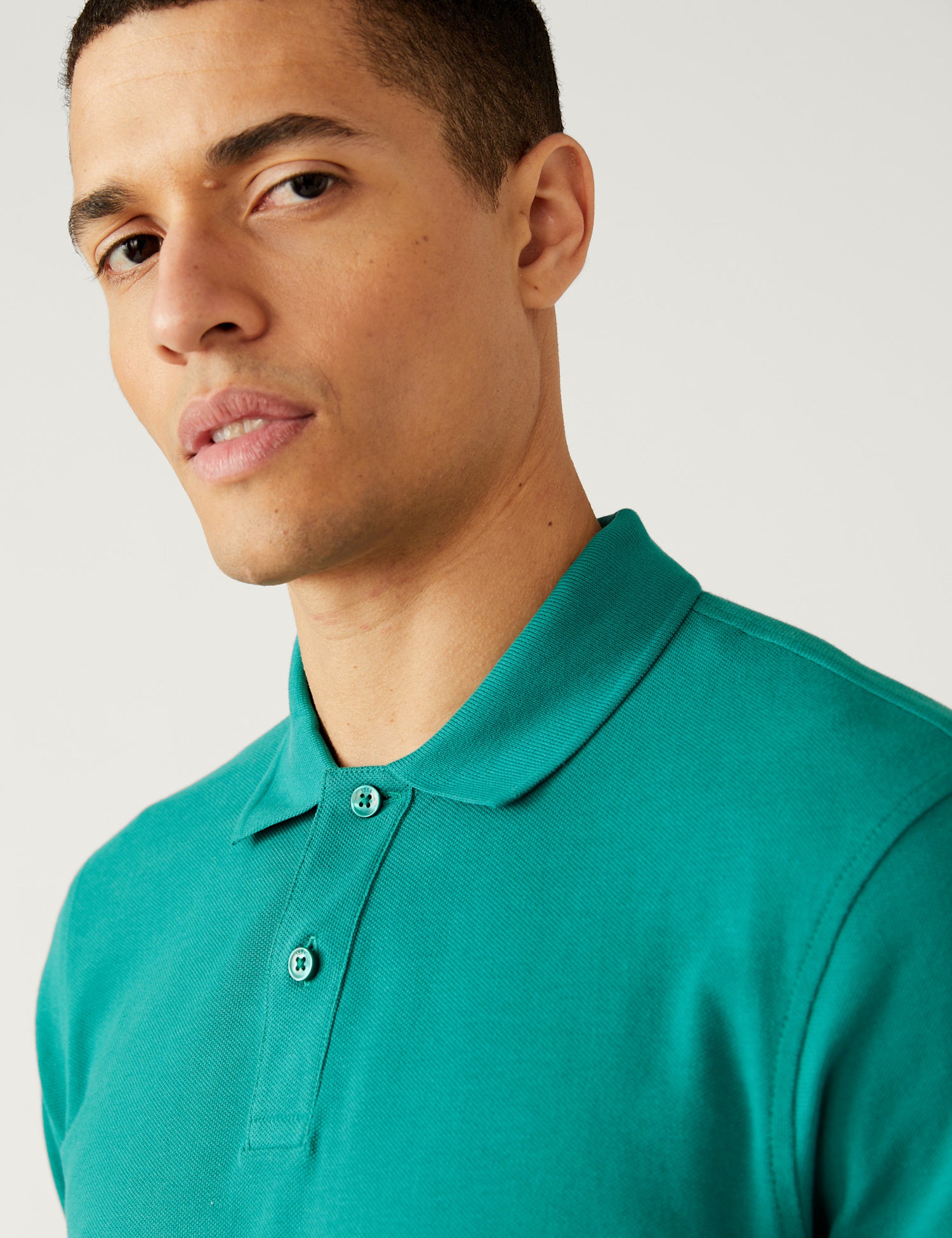 Pure Cotton Pique Polo Shirt