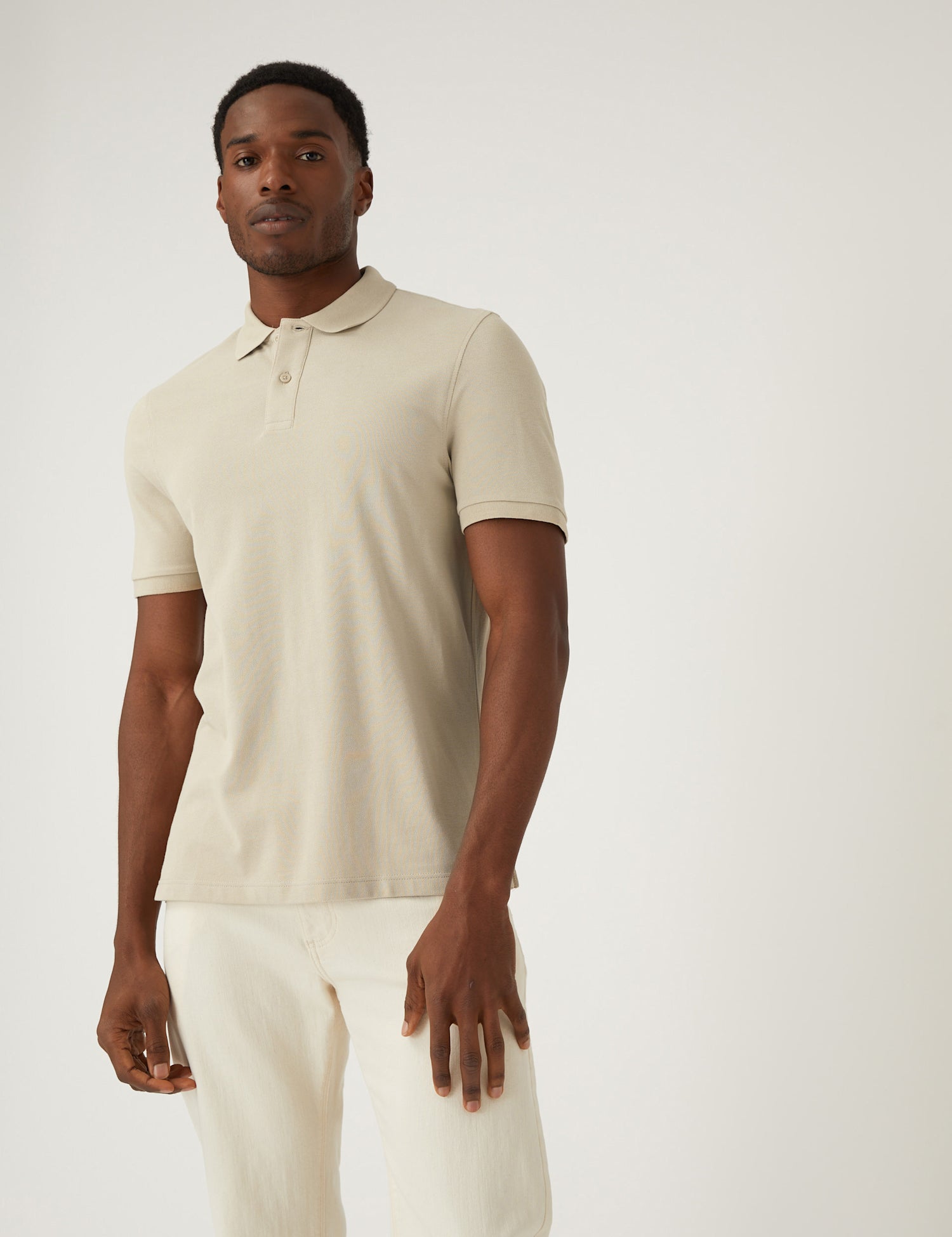 Pure Cotton Pique Polo Shirt