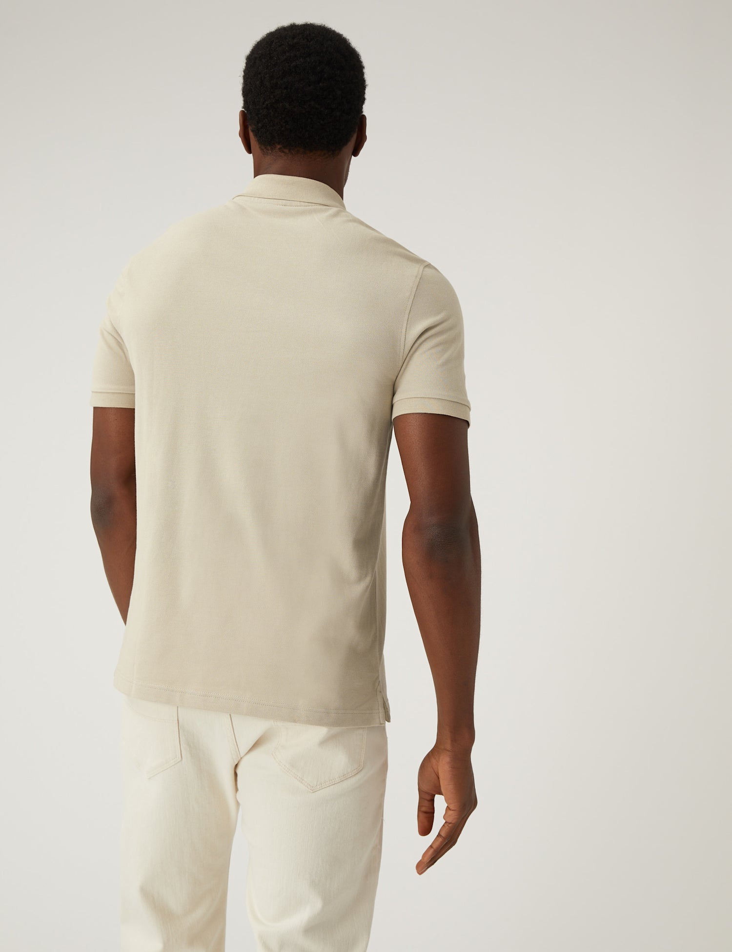 Pure Cotton Pique Polo Shirt