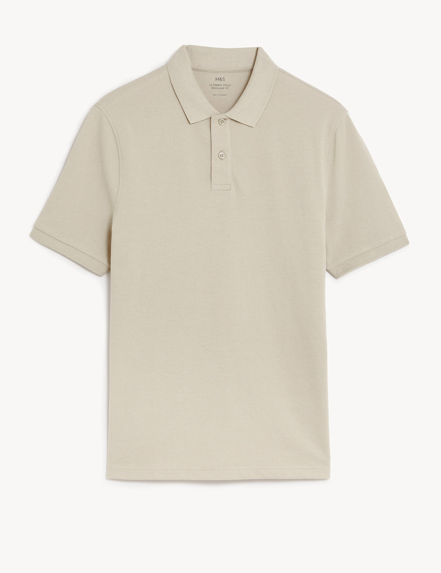 Pure Cotton Pique Polo Shirt