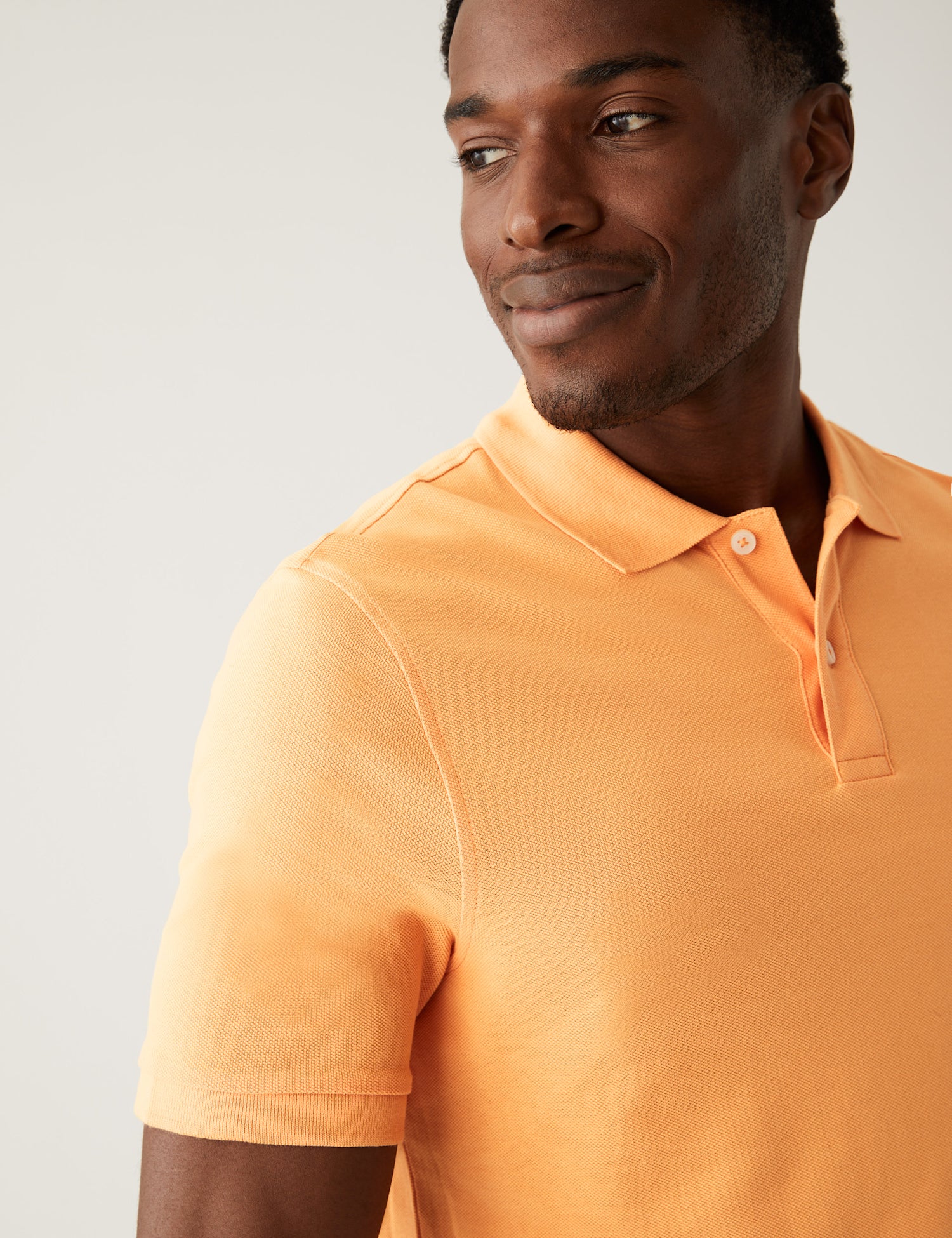 Pure Cotton Pique Polo Shirt